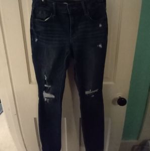 Old navy blue jeans